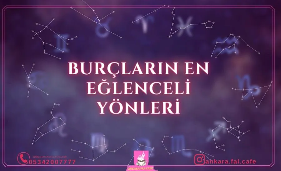 Burçların eğlenceli yönlerini anlatan yazının kapak görseli; burç sembolleri bir arada.