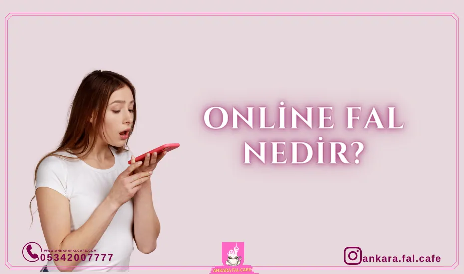 Online fal hizmetinin nasıl işlediğini gösteren görsel