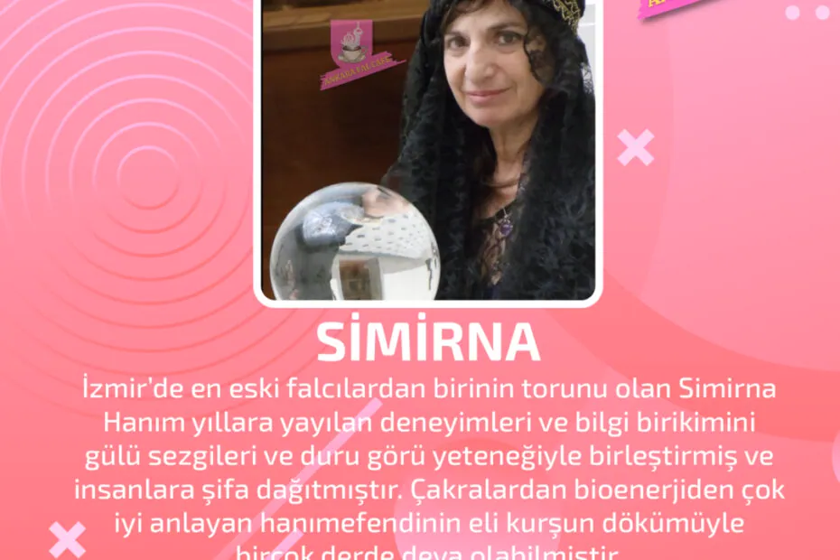 Medyum Simirna, Ankara Fal Cafe falcısı; kahve falı ve tarot bakımı yapıyor.