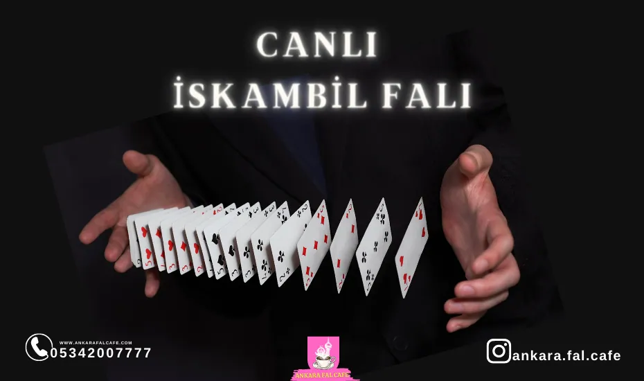Canlı iskambil falı bakımında kartların dizilişi