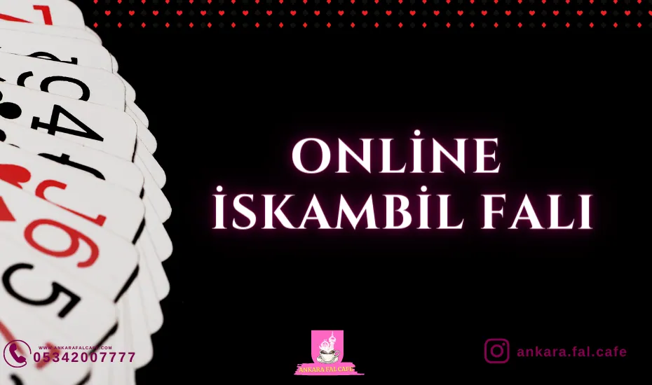 Online iskambil falı bakımı; 52 kartlık iskambil destesi açılım için hazırlanmış.