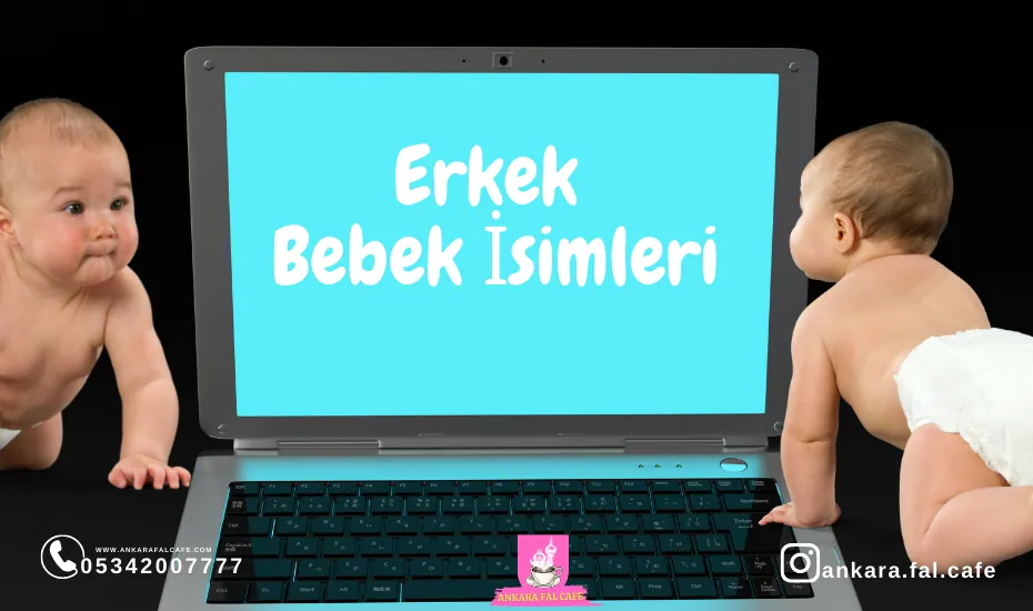 Erkek bebek isimleri ve anlamlarını gösteren derleme görseli