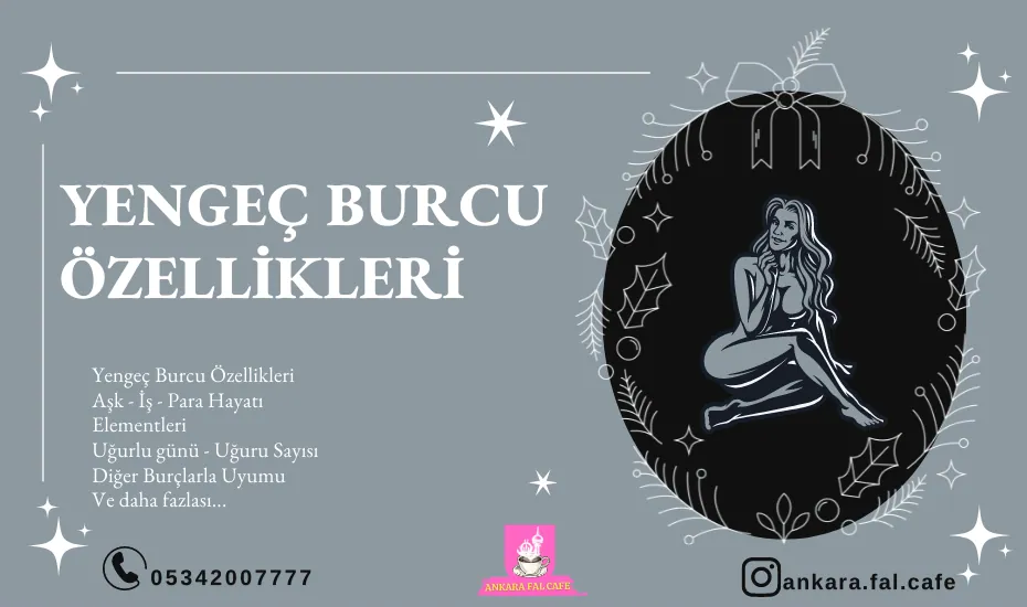 Yengeç burcu özelliklerini anlatan astroloji görseli