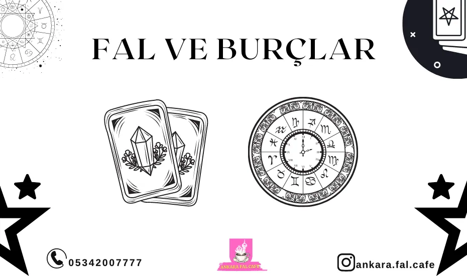 Fal ve burç ilişkisini anlatan Ankara Fal Cafe infografiği