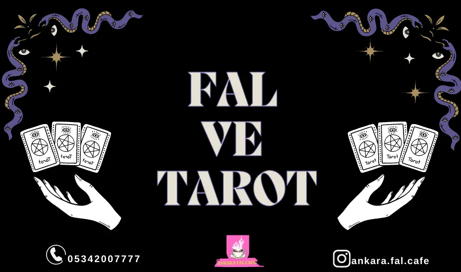 Fal ve tarot arasındaki farkları gösteren karşılaştırma görseli